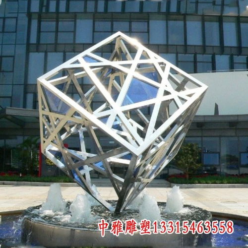 景觀園林不銹鋼抽象鴿雕像 武漢景觀金屬雕塑制作廠