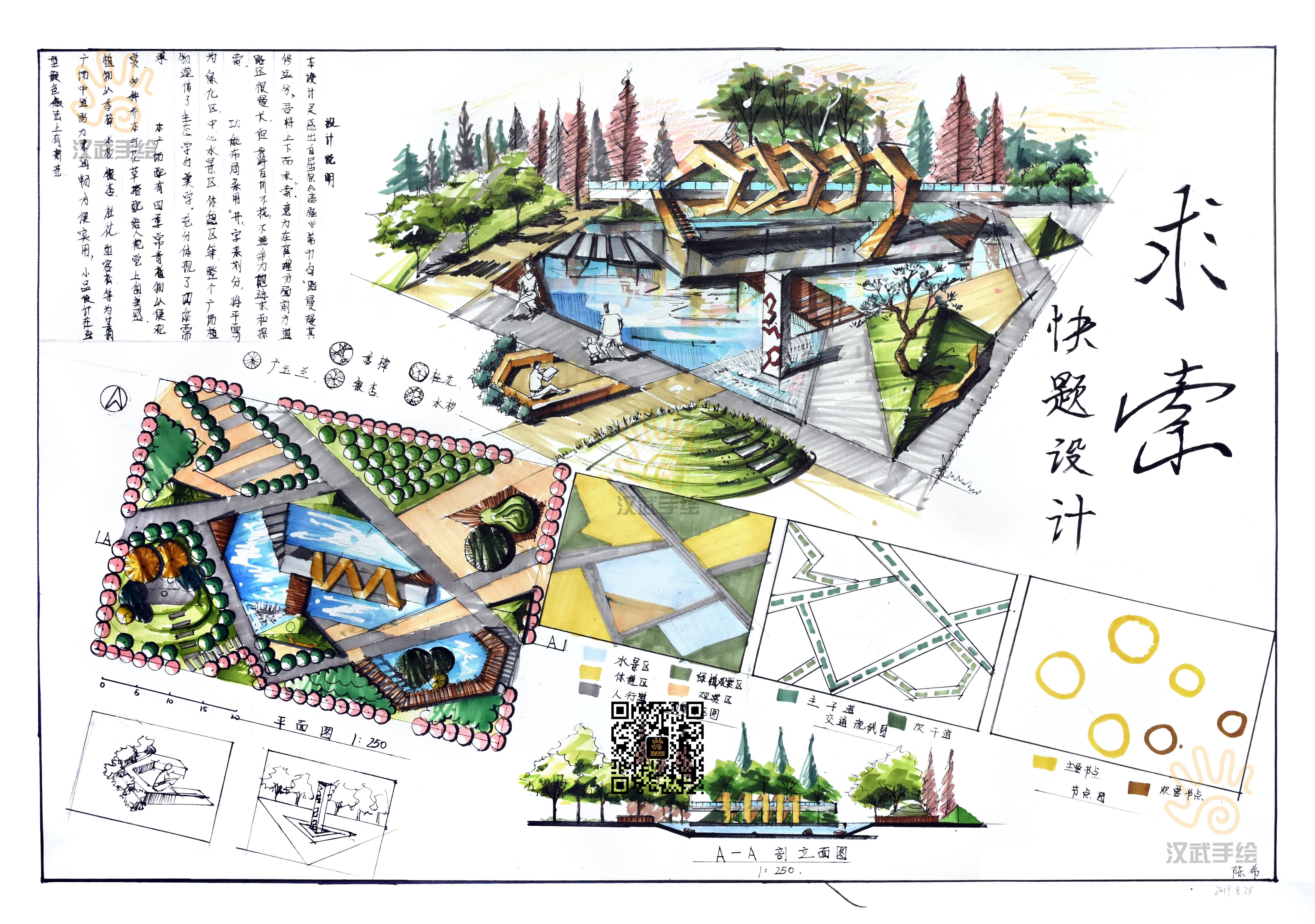 2020環藝景觀手繪考研快題 藝術設計與實踐探索